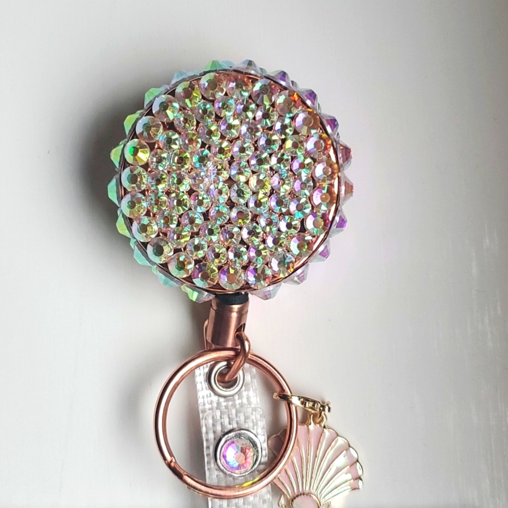 HANDMADE BY ME BLING ID BADGE WITH HOLDER❣️🎀 - Picture 2 of 6